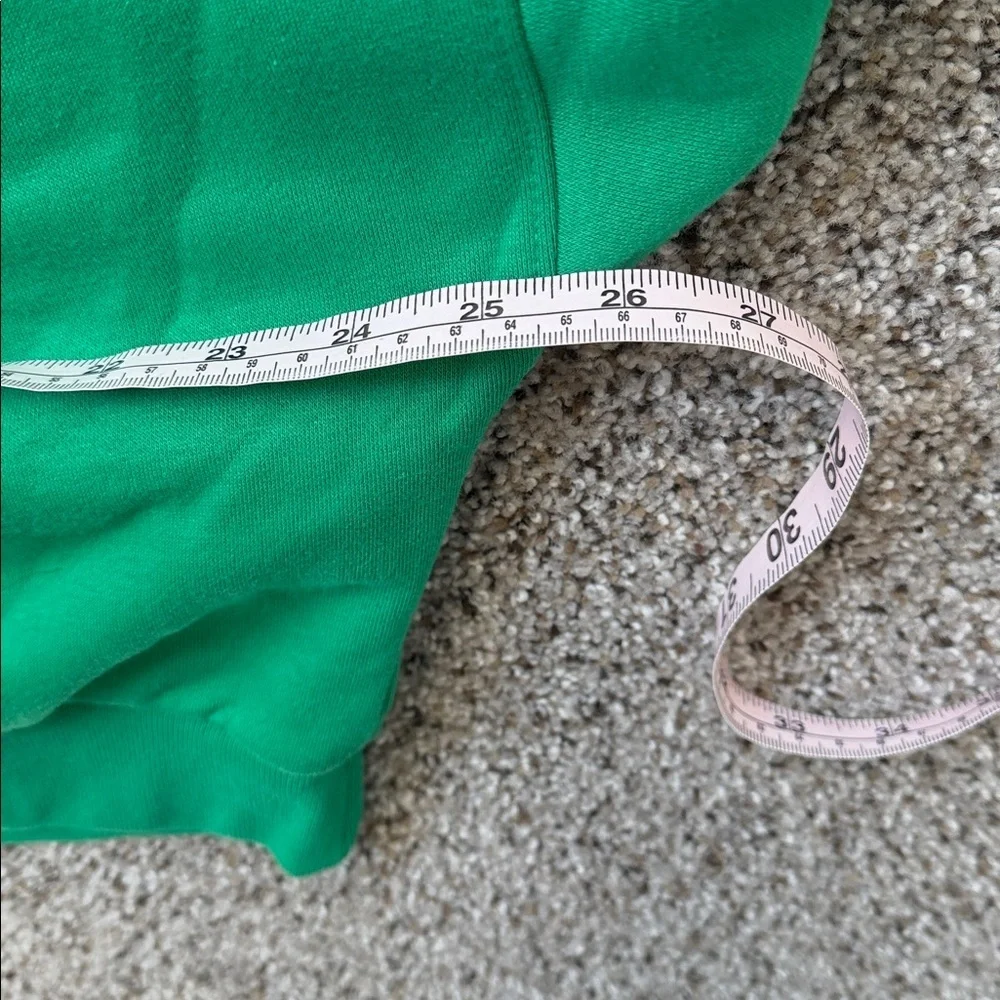 GAP Bright Green Vintage Cropped Drop Shoulder Hoody, Medium, Like New - Picture 10 of 10